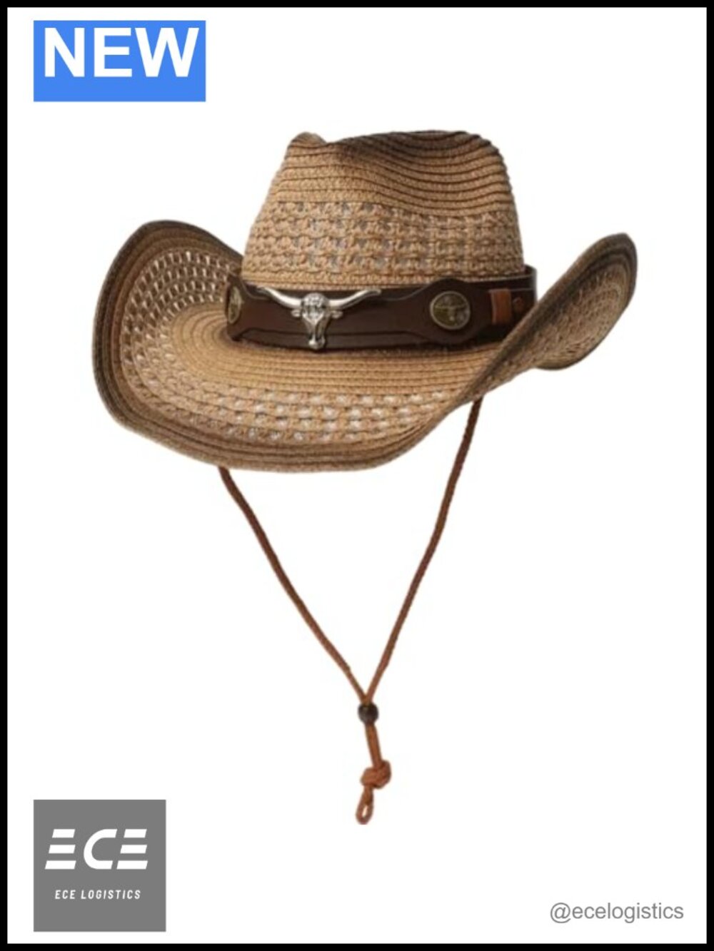 KORADI Foldable Straw Cowboy Hat Western Sun Hat Breathable Rollable